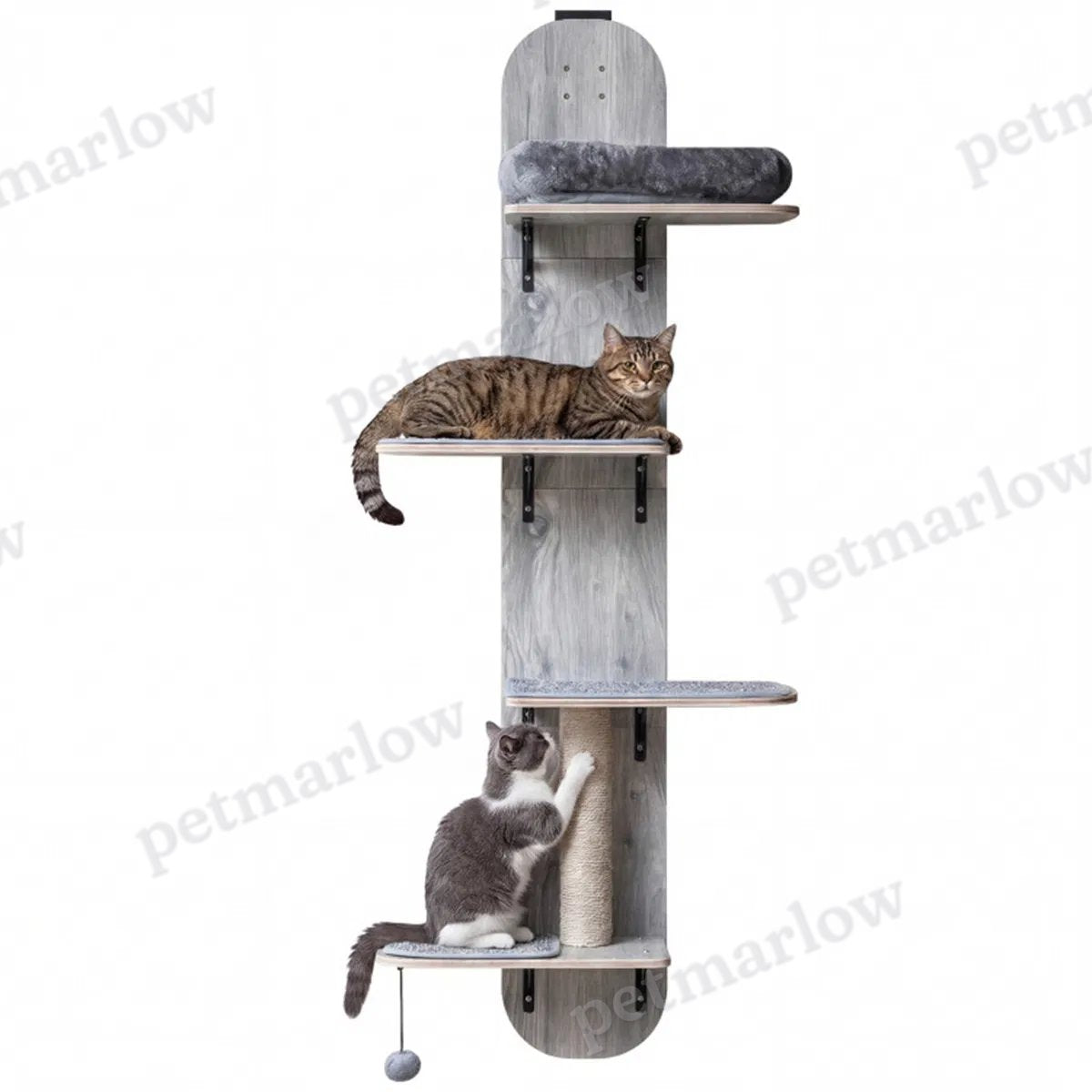 Door Hanging Cat Tree with Adjustable Heights and Cozy Platforms – view 6