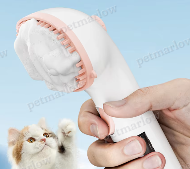 Dry Foam Brush for Pets with Built-In Cleaning Dispenser – view 6
