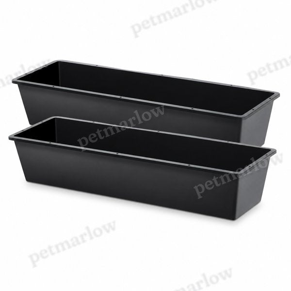 Dual-Purpose Plastic Livestock Feed Trough for Horses and Goats – view 2