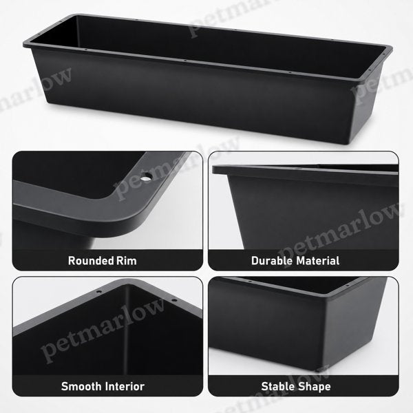 Dual-Purpose Plastic Livestock Feed Trough for Horses and Goats – view 5