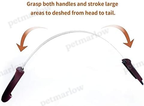 Dual-Sided Shedding Blade with Stainless Steel Blade De-Shedding Tool – view 2