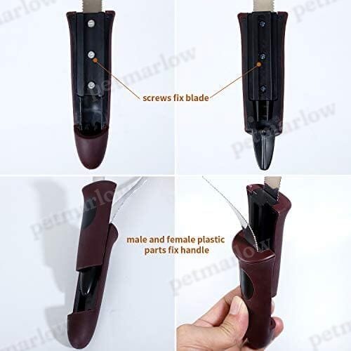 Dual-Sided Shedding Blade with Stainless Steel Blade De-Shedding Tool – view 5