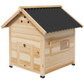 Duck House with Openable Roof & Double Doors for Easy Access – Natural Wood / 920x780x240 mm