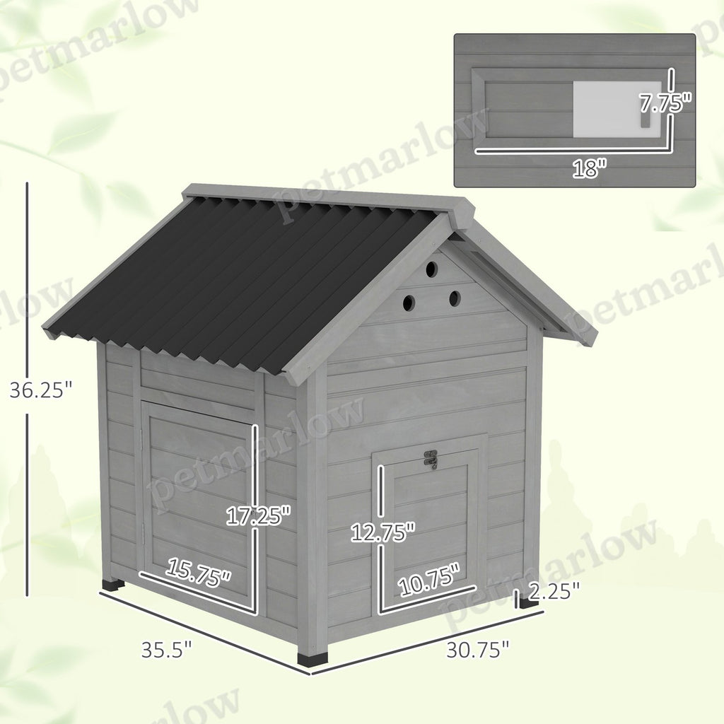 Duck House with Openable Roof & Double Doors for Poultry – view 3