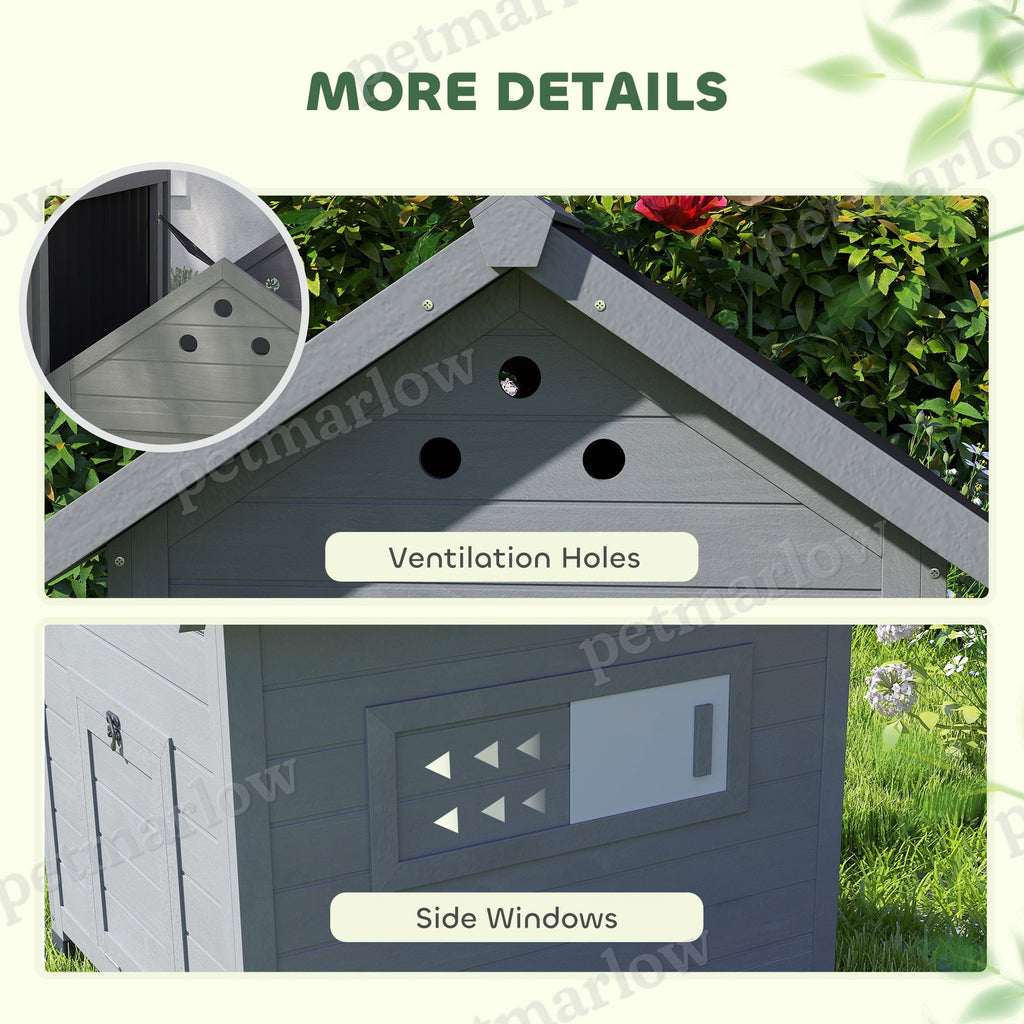 Duck House with Openable Roof & Double Doors for Poultry – view 5