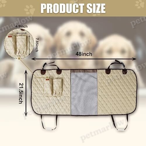 Durable Dog Car Barrier with Full View Mesh Panel and Adjustable Straps – view 2