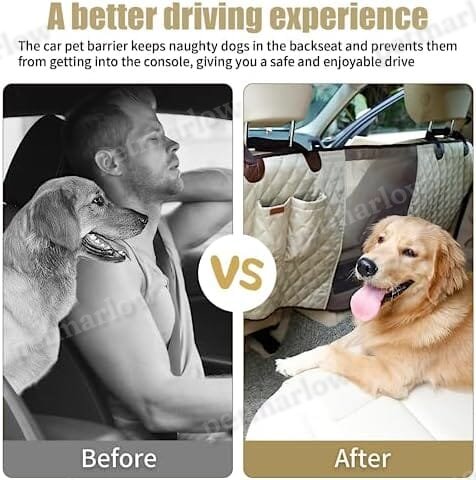 Durable Dog Car Barrier with Full View Mesh Panel and Adjustable Straps – view 3