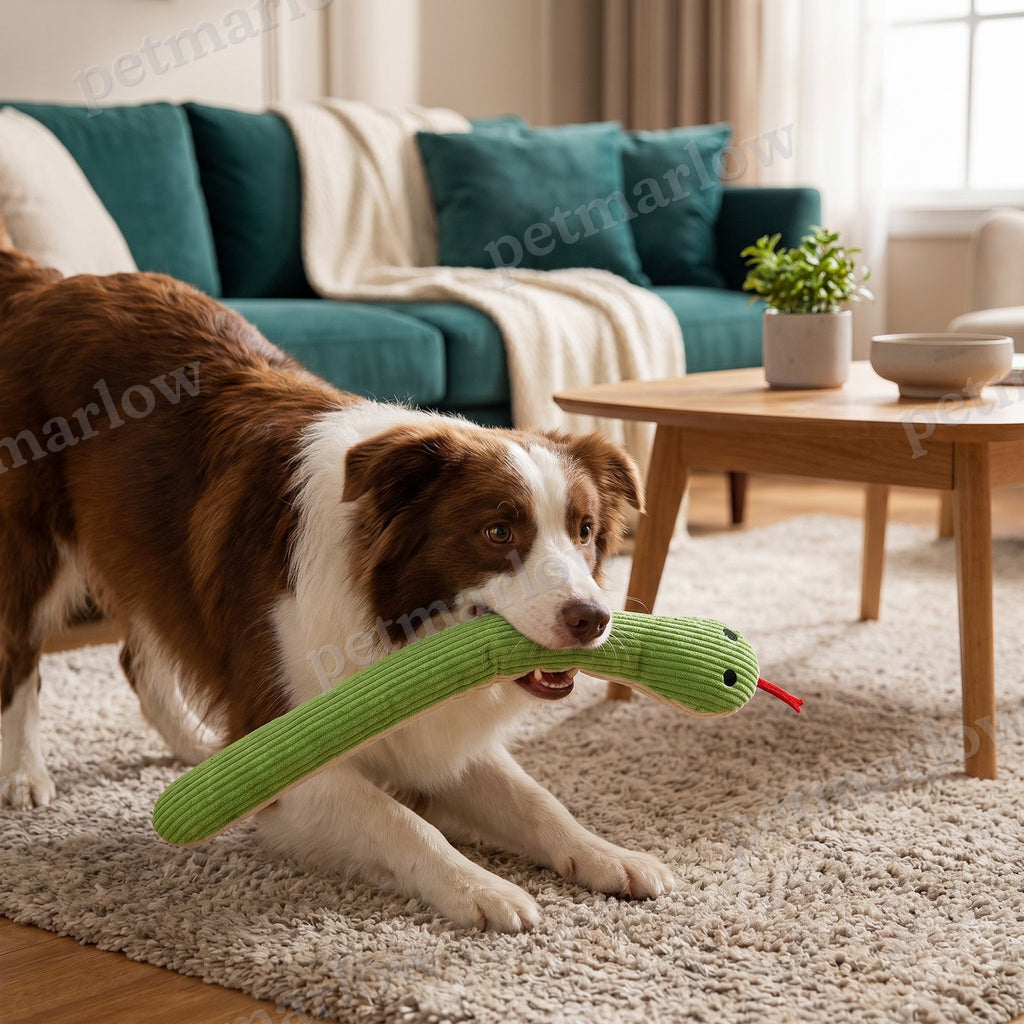 Durable Dog Snake Plush Toy – view 2