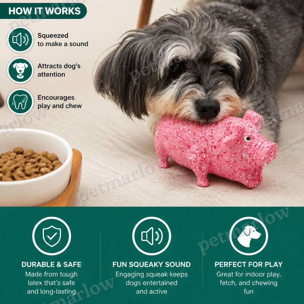 Durable Funny Sound Animal Dog Toy – Durable Latex Squeaky Chew Toy – view 2
