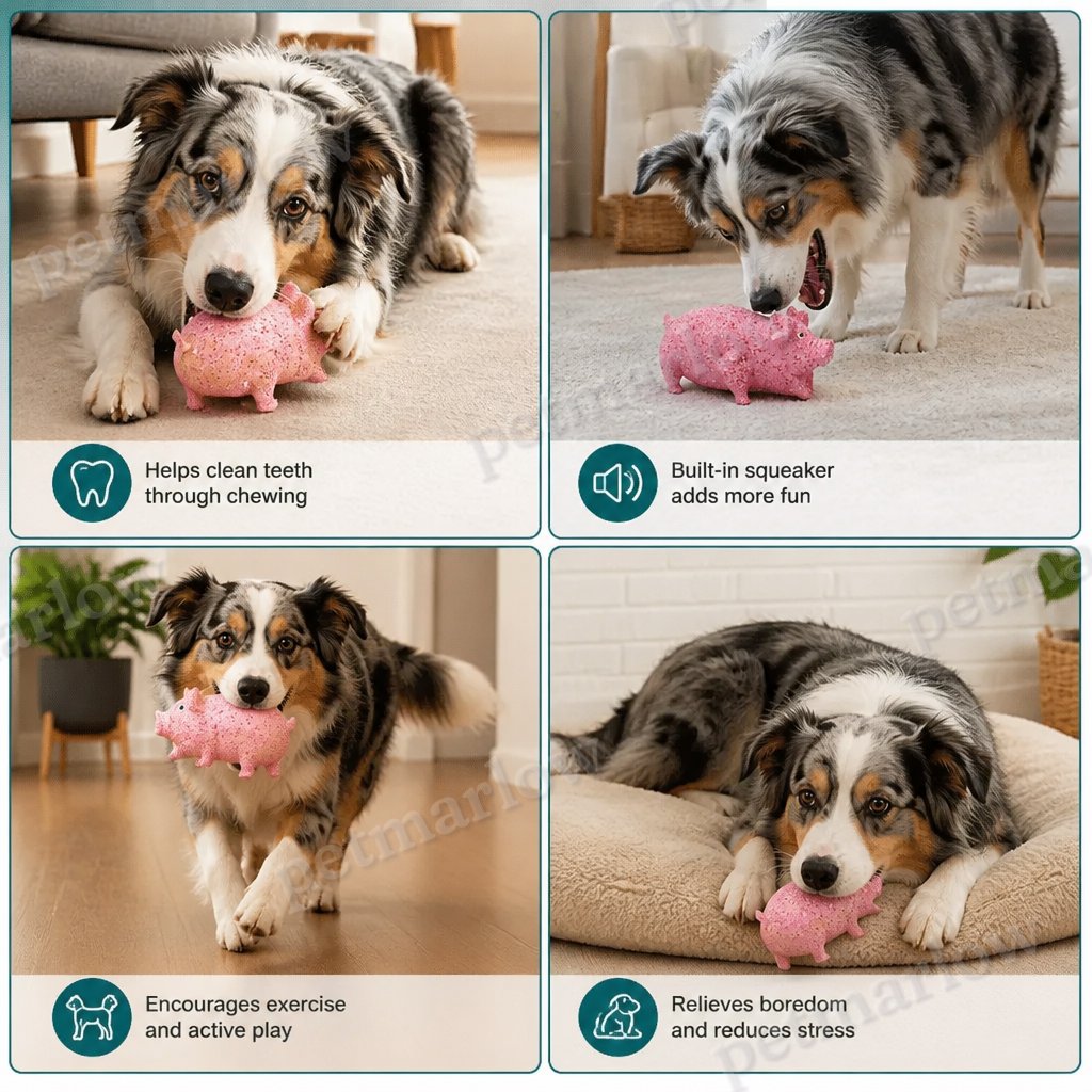 Durable Funny Sound Animal Dog Toy – Durable Latex Squeaky Chew Toy – view 4
