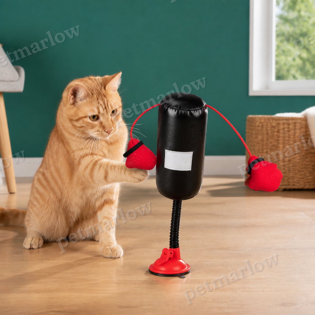 Durable Interactive Cat Boxing Toy with Punching Bag – view 2