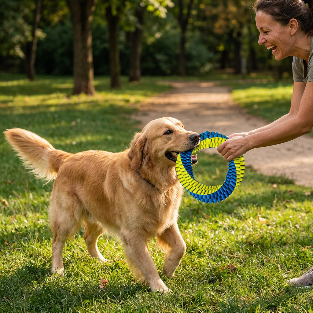 Durable Woven Ring Tug & Chew Toy for Dogs