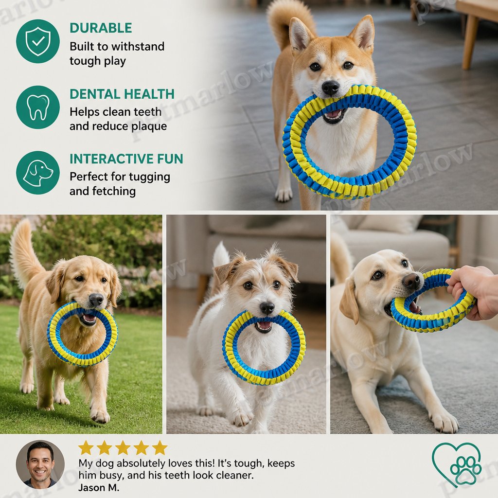 Durable Woven Ring Tug & Chew Toy for Dogs – view 6
