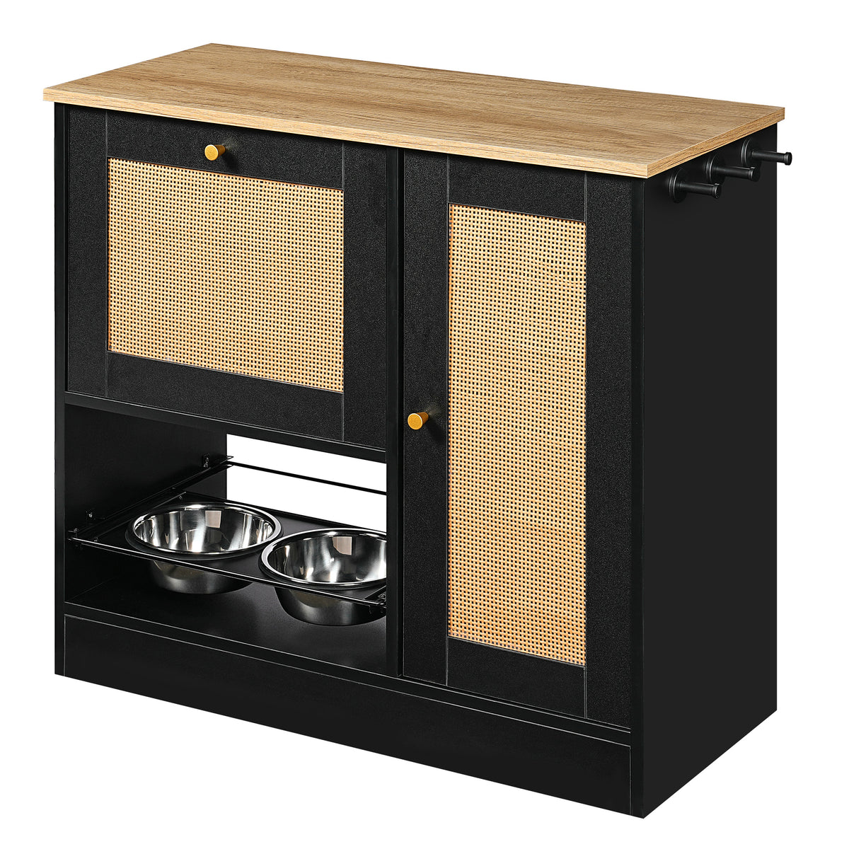 Pet Feeding Station With 2 Elevated Bowls – view 12