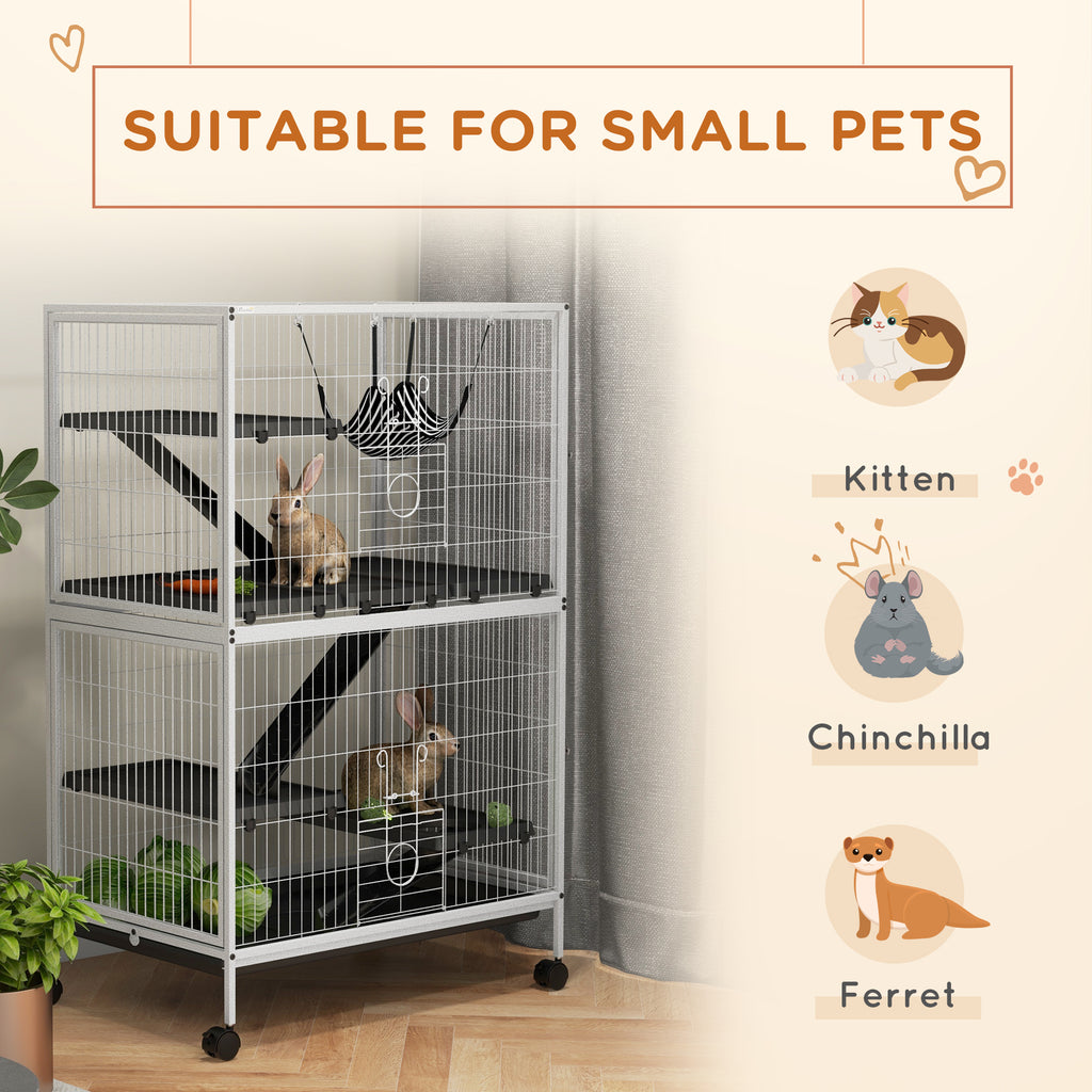 50" Rolling Small Animal Cage with Hammock and 4 Doors – view 7