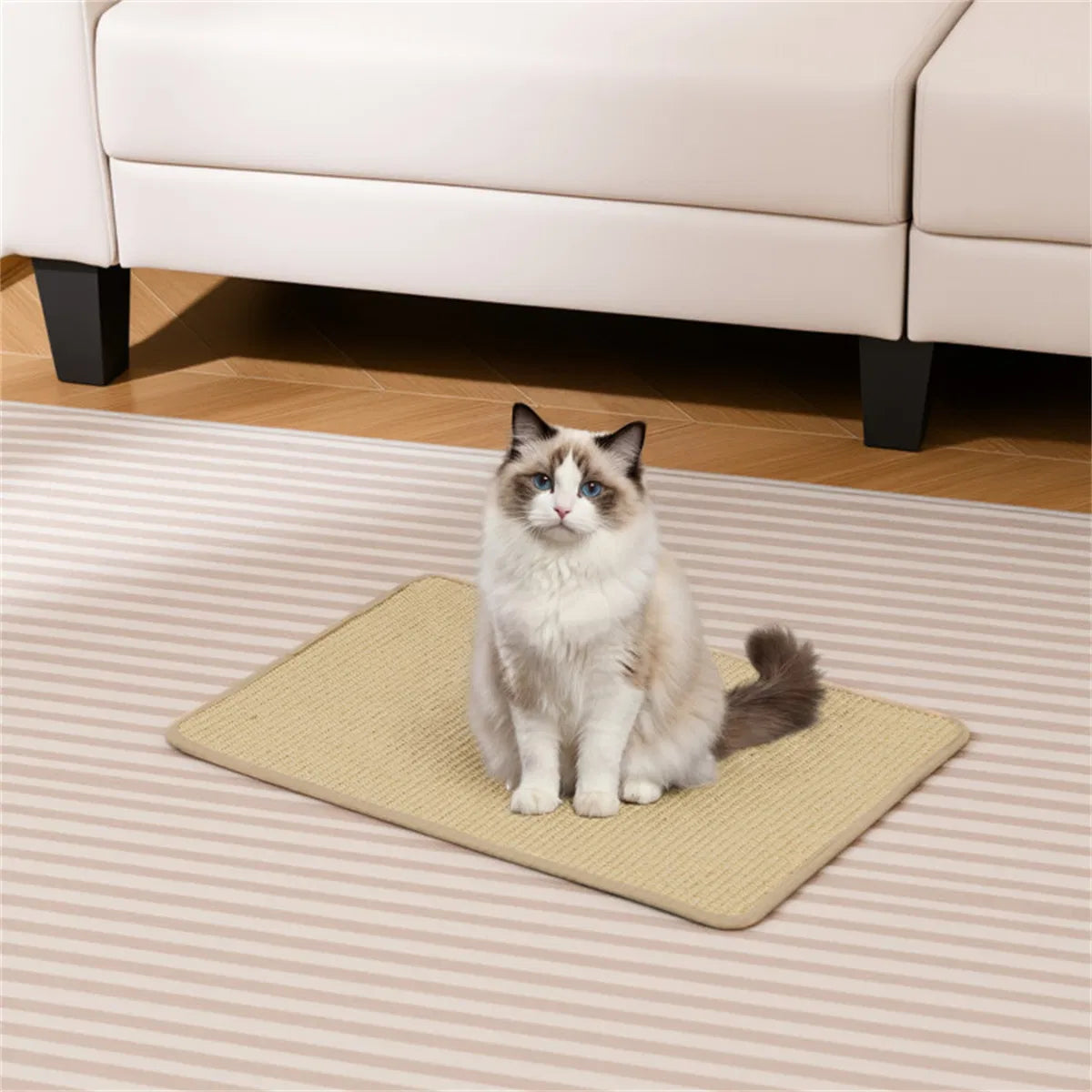 Natural Cat Scratching Mats Set for Furniture Protection – view 9