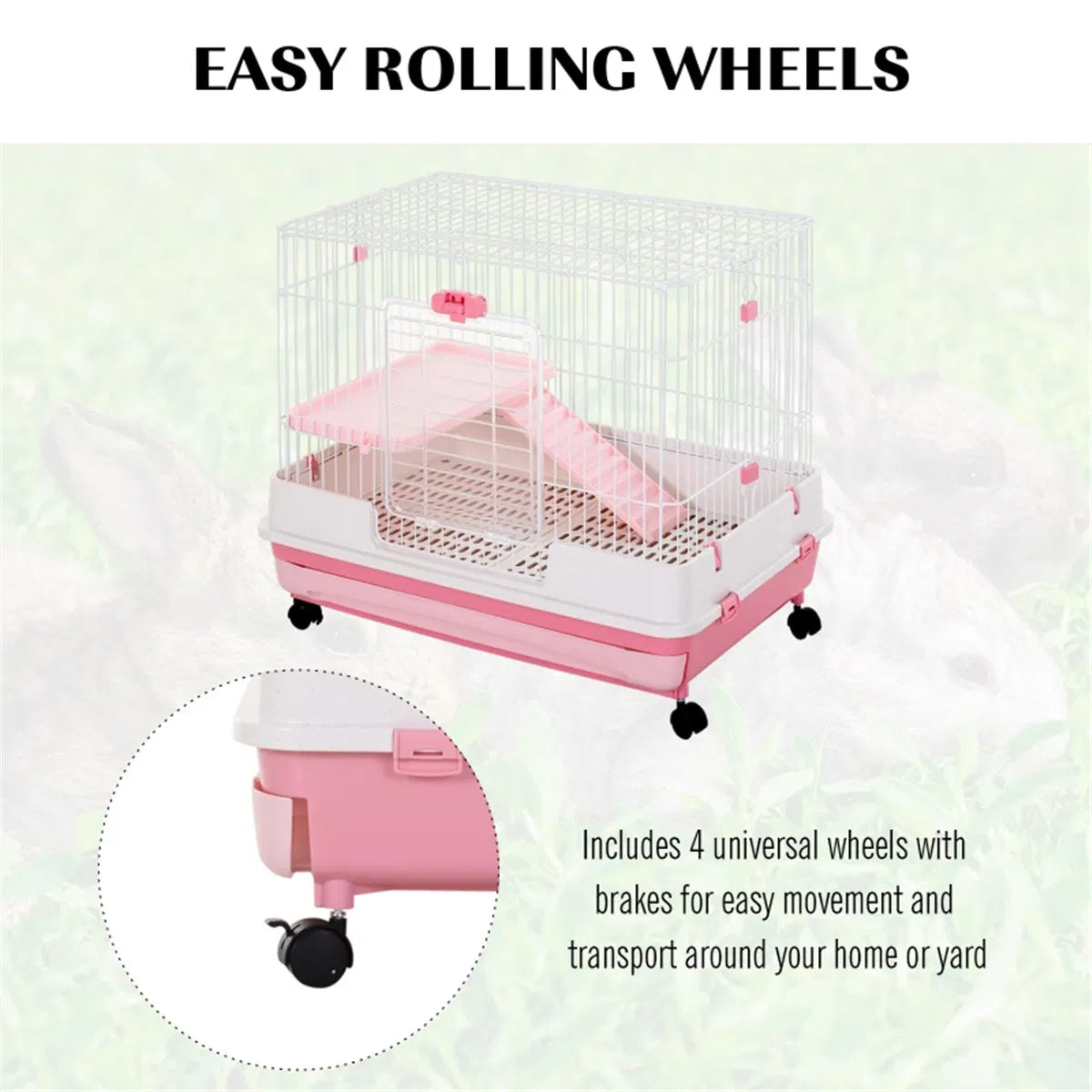 Small Animal Cage with Ramps and Wheels – view 7