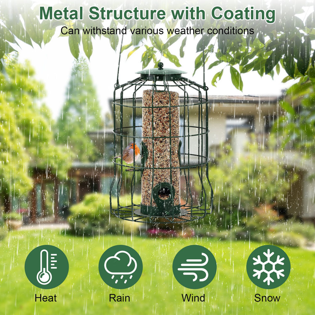 Outdoor Squirrel-Proof Bird Feeder for Small Songbirds – view 8