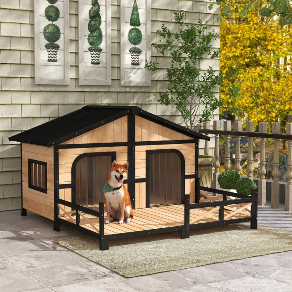 Dog House- Natural Wood – view 7