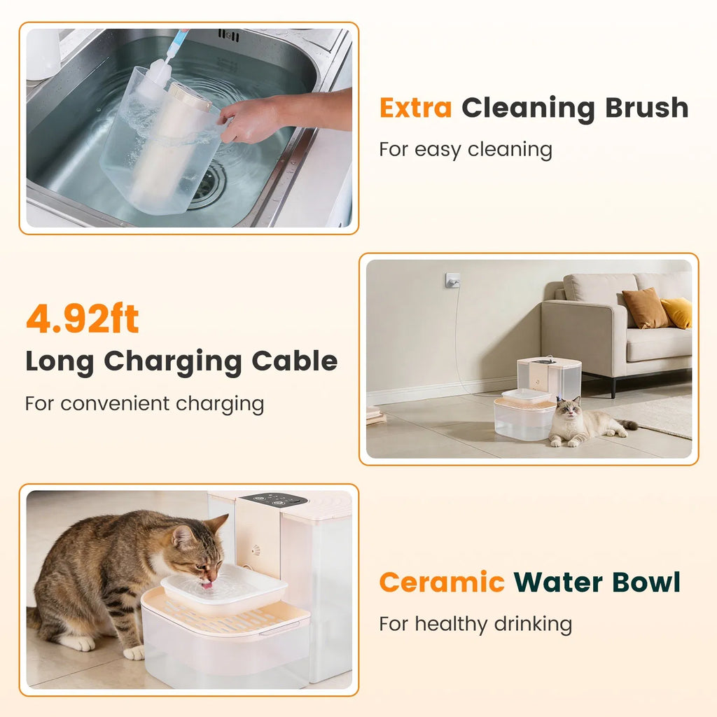 Cordless Dog Cat Water Fountain 4.5L – view 9
