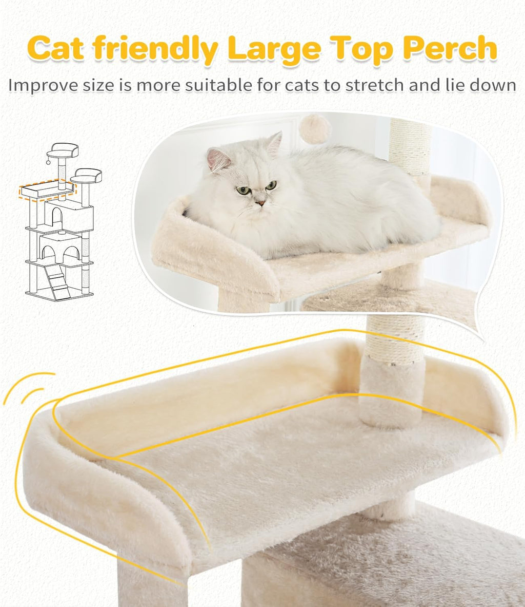Made4Pets 56-Inch Multi-Tier Cat Tree – view 11