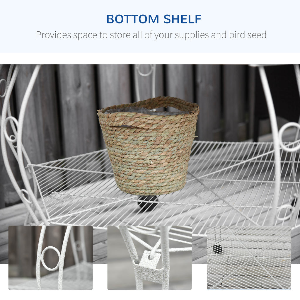 Hexagon Covered Canopy Bird Cage – view 9