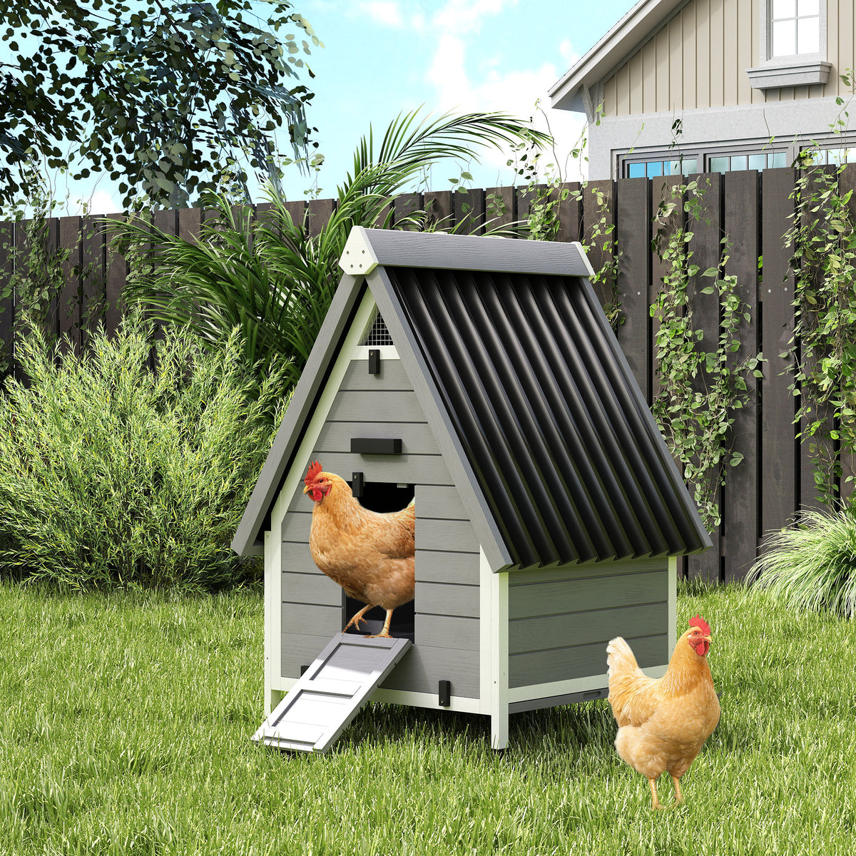 Chicken Coop for 2 Chickens with Nesting Box – view 7