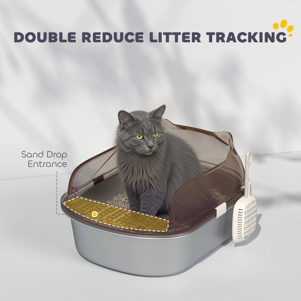 Stainless Steel Cat Litter Box with High Sides and Easy Cleaning – view 7