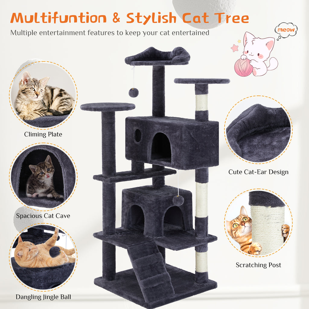 Multi Functional Cat Treehouse Cat Climbing Frame – view 10