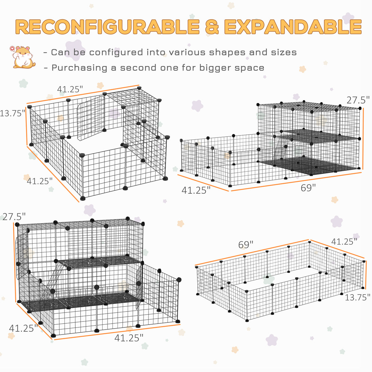 Pet Playpen with Door for Small Animals – view 9