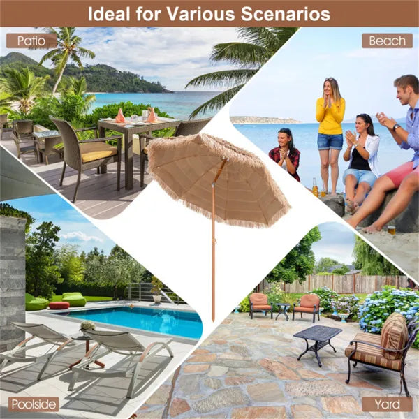 Portable Beach Umbrella with Adjustable Tilt for Shade – view 8