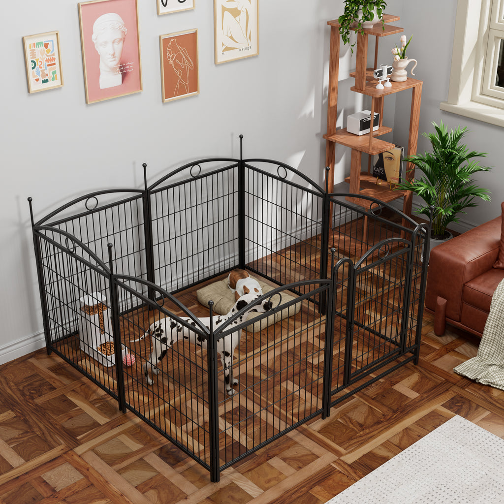 Dog Playpen Indoor 32 Inch Heavy Duty Metal Fence – view 12