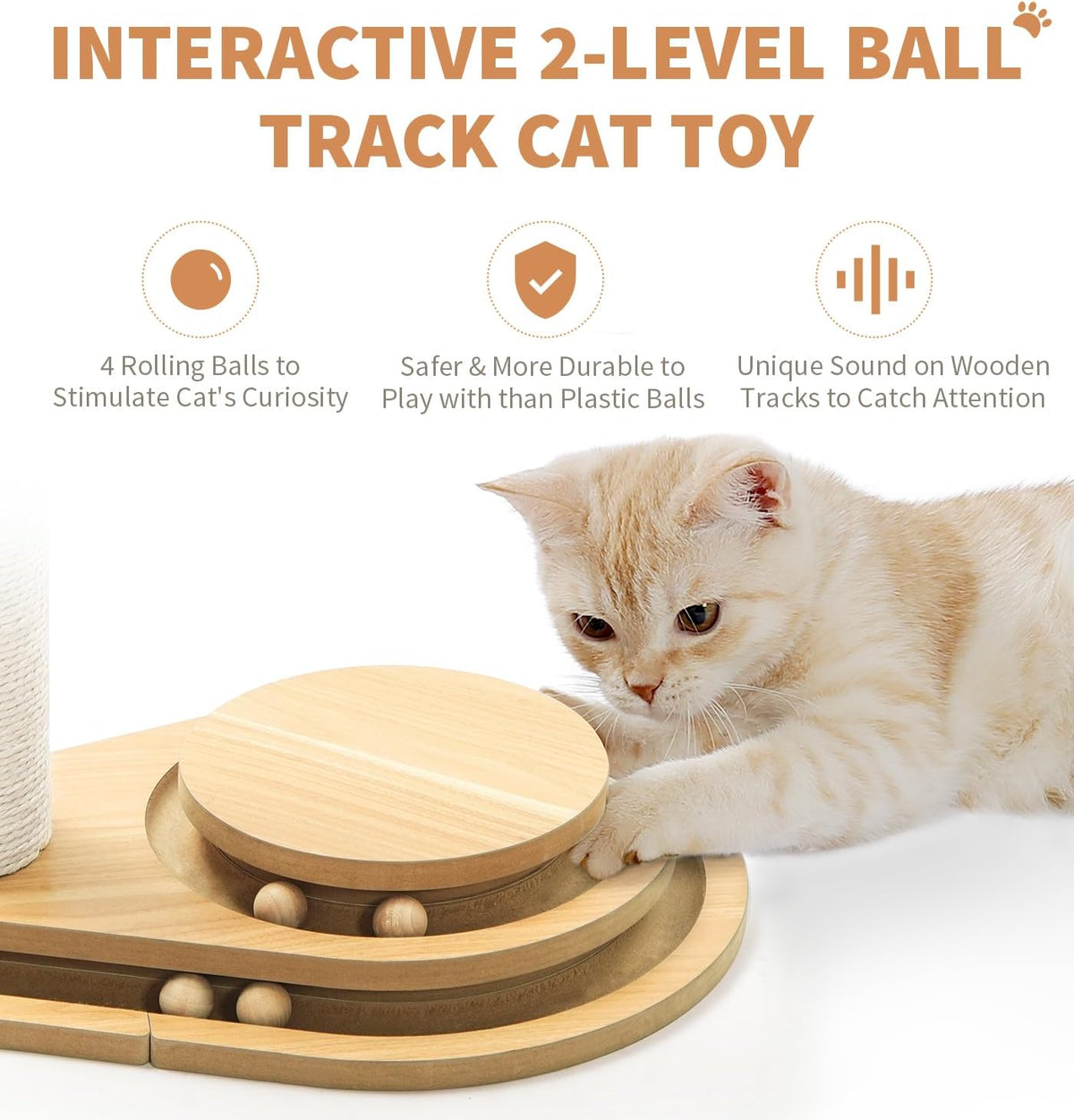 Medium Two-layer Sisal Cat Scratching Post – view 8