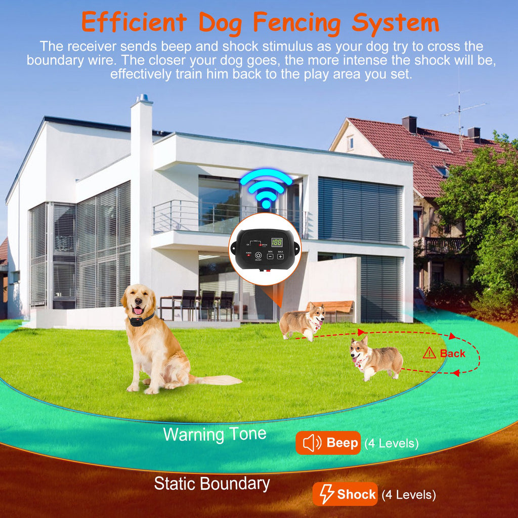 Dog Fence System with Adjustable Levels and Waterproof Receiver – view 10