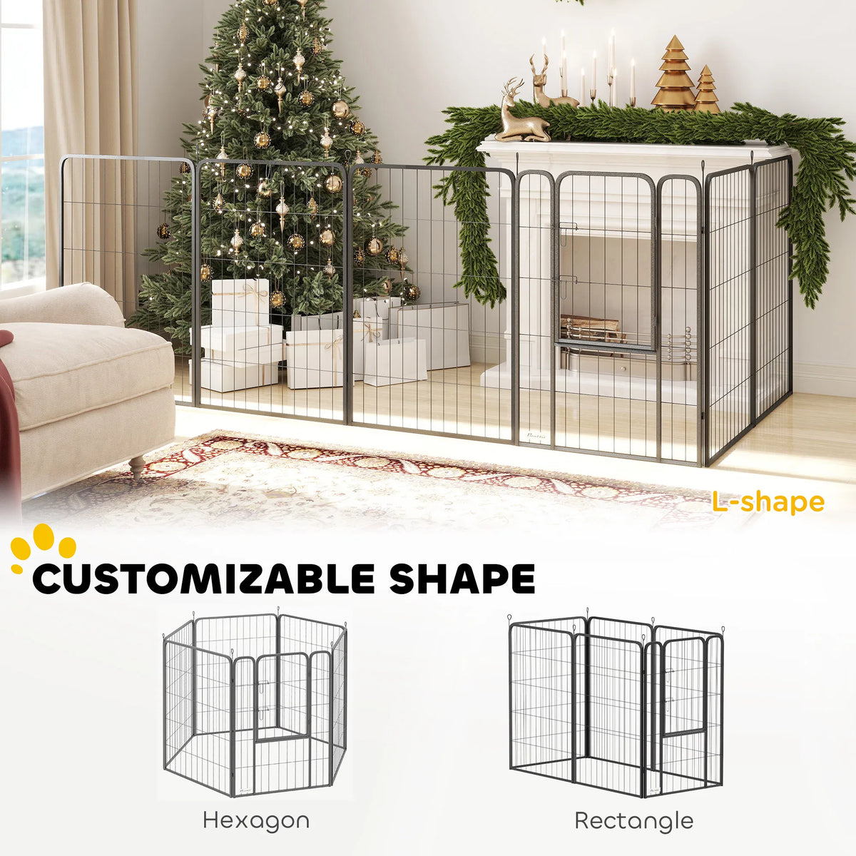 Heavy Duty Dog Playpen for Indoor and Outdoor Use – view 7