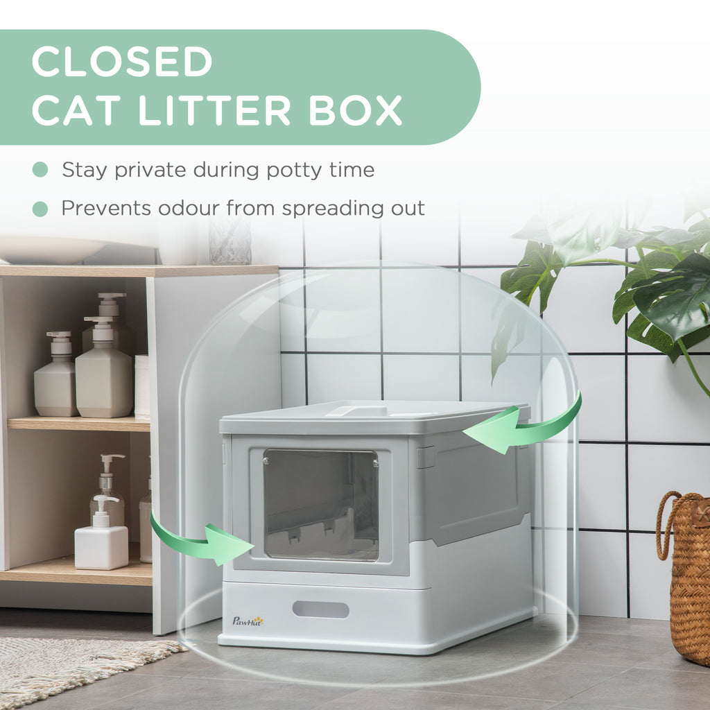 Fully Enclosed Cat Litter Box with Easy Access and Clean-Up – view 8