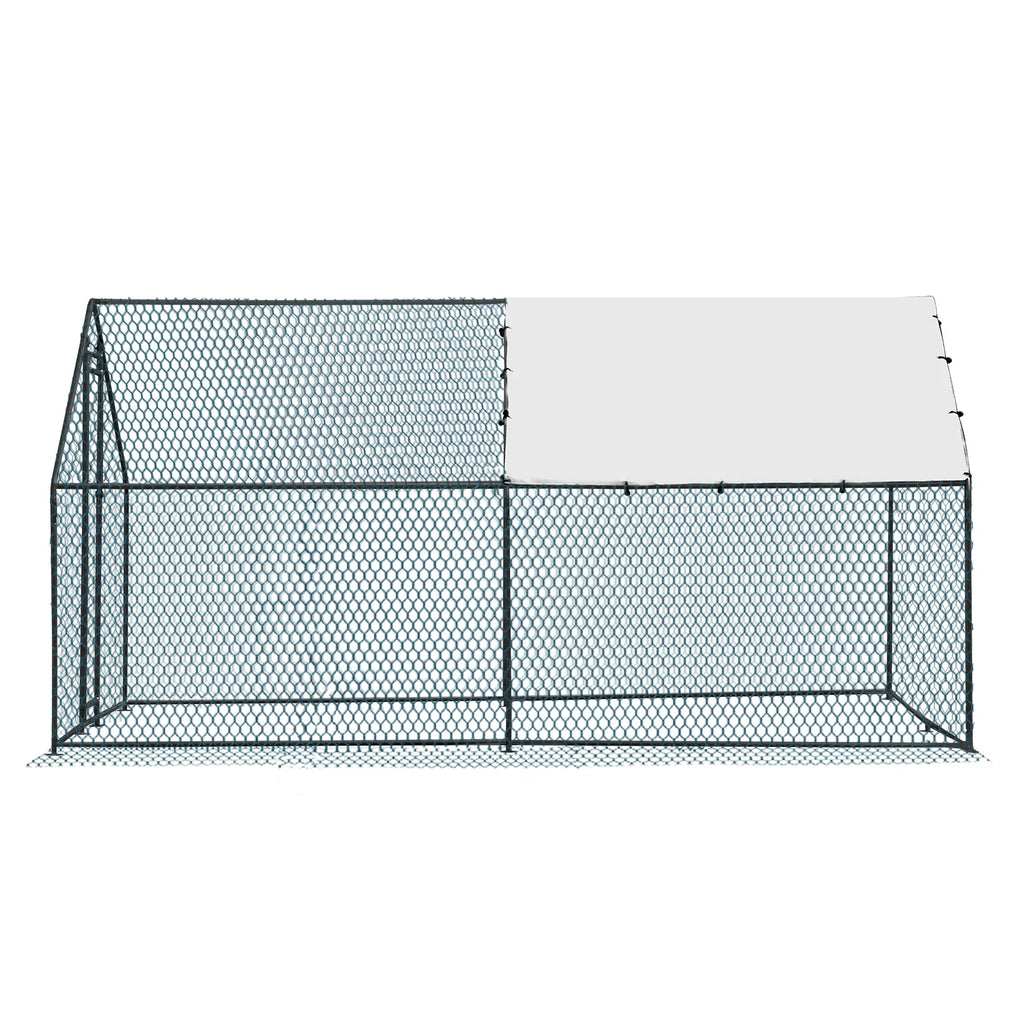 Large Metal Chicken Coop with Waterproof Cover – view 8