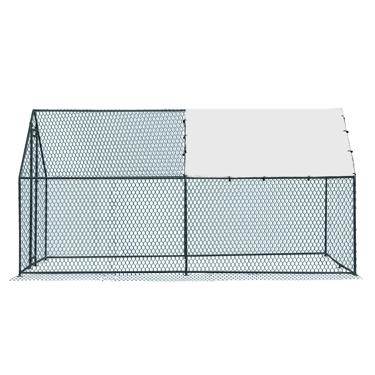 Large Metal Chicken Coop with Waterproof Cover – view 8