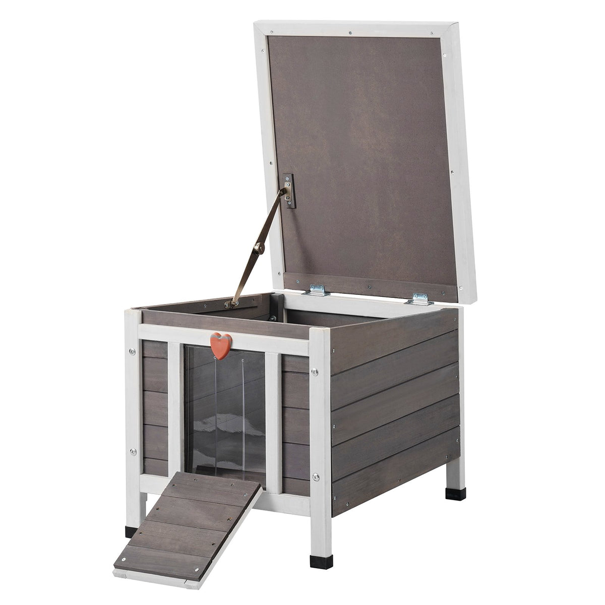 Wooden Outdoor Cat House and Shelter