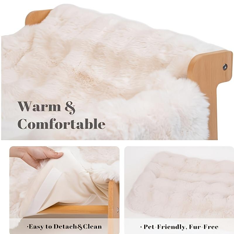 Soft Plush Cat Sofa Bed with Washable Cover – view 14