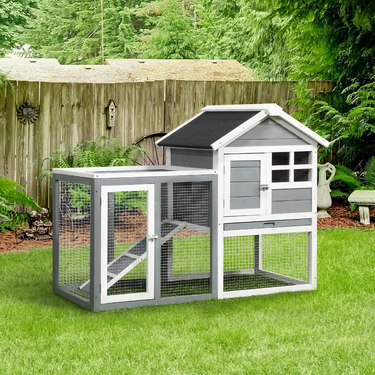 Indoor Rabbit Enclosure with Outdoor Run for Small Animals – view 8