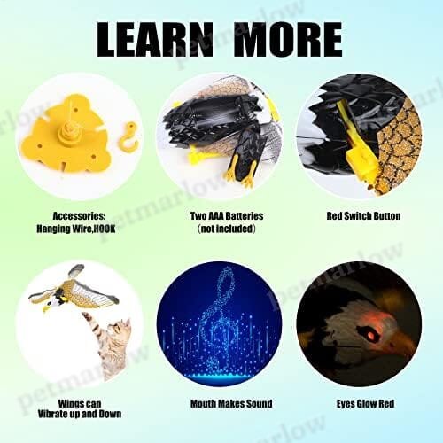 Eagle Flying Interactive Bird Cat Toy – view 6