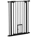 Easy Open Indoor Dog Gate for Doorways and Stairs - Black – Black