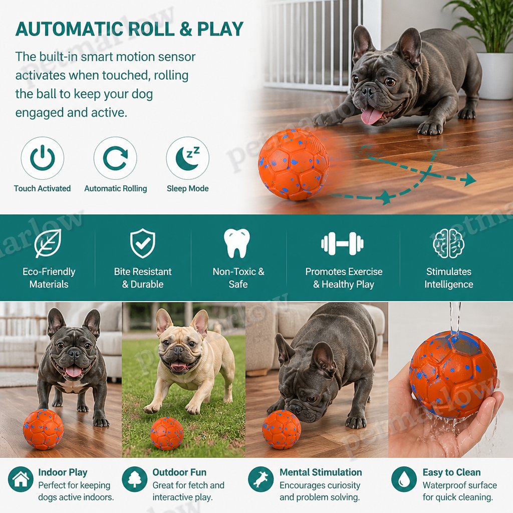 Eco-Friendly Bite-Resistant Smart Interactive Automatic Dog Ball – view 5