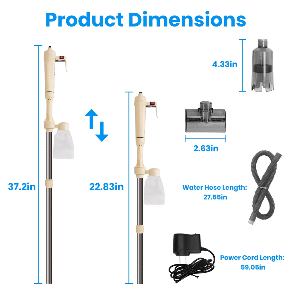 Electric Aquarium Gravel Cleaner Kit – view 9