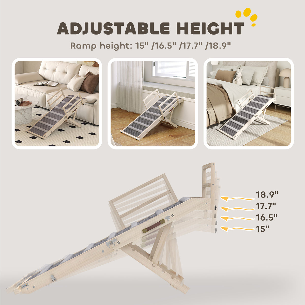 Dog Ramp with Adjustable Height for Easy Access – view 9