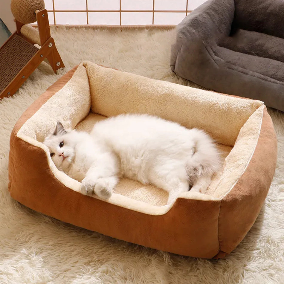 Soft Plush Pet Bed for Cats & Dogs – view 9