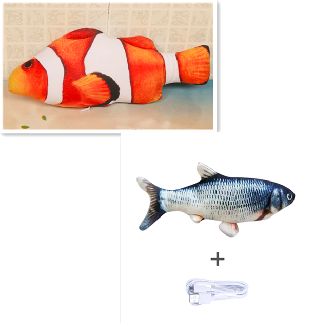 Electric Jumping Fish Toy for Cats - No Cat Nip – view 11