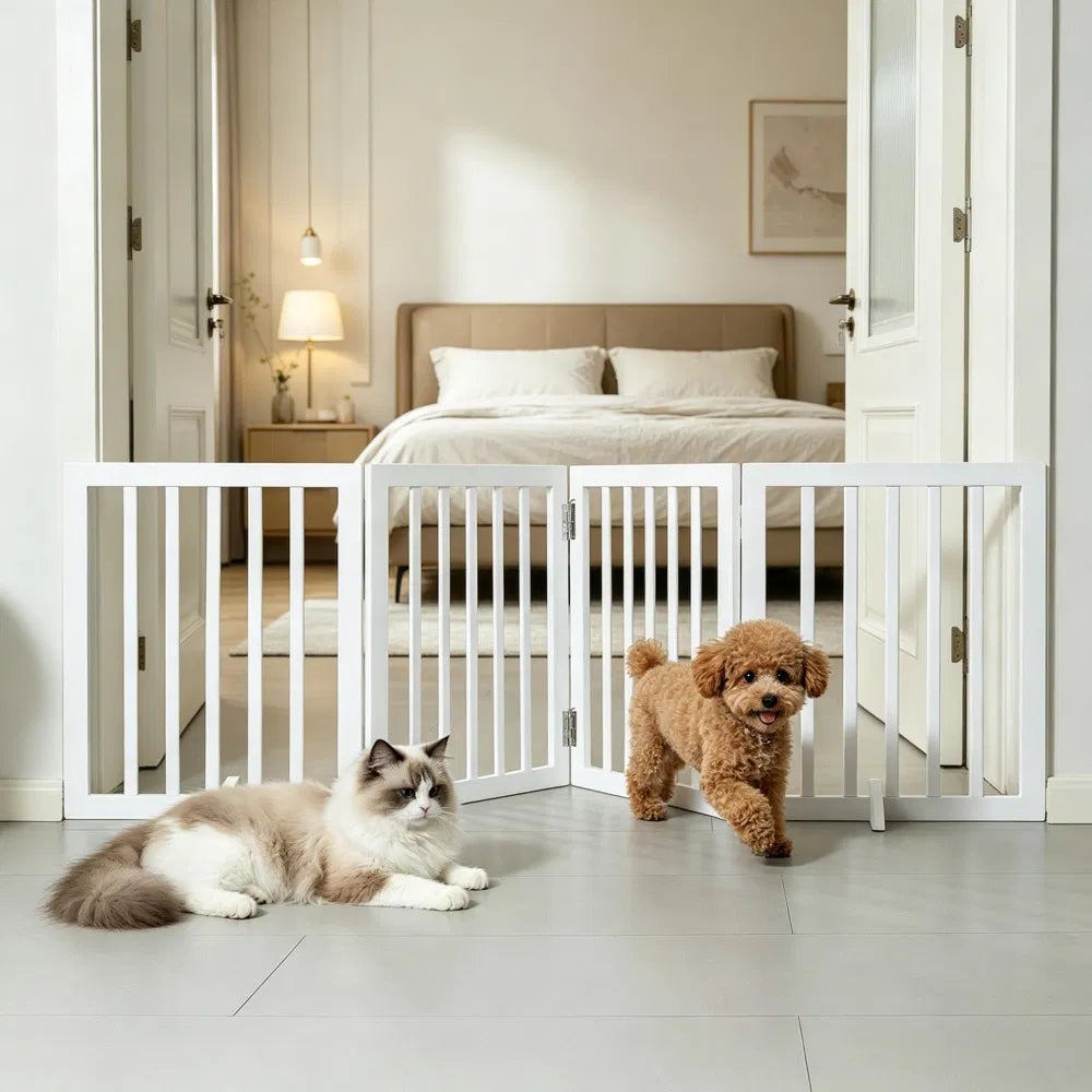 Modern Pet Barrier with Freestanding 80.3 Inches for Indoor – view 7