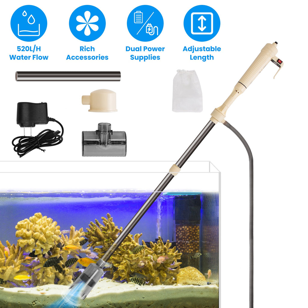 Electric Aquarium Gravel Cleaner Kit